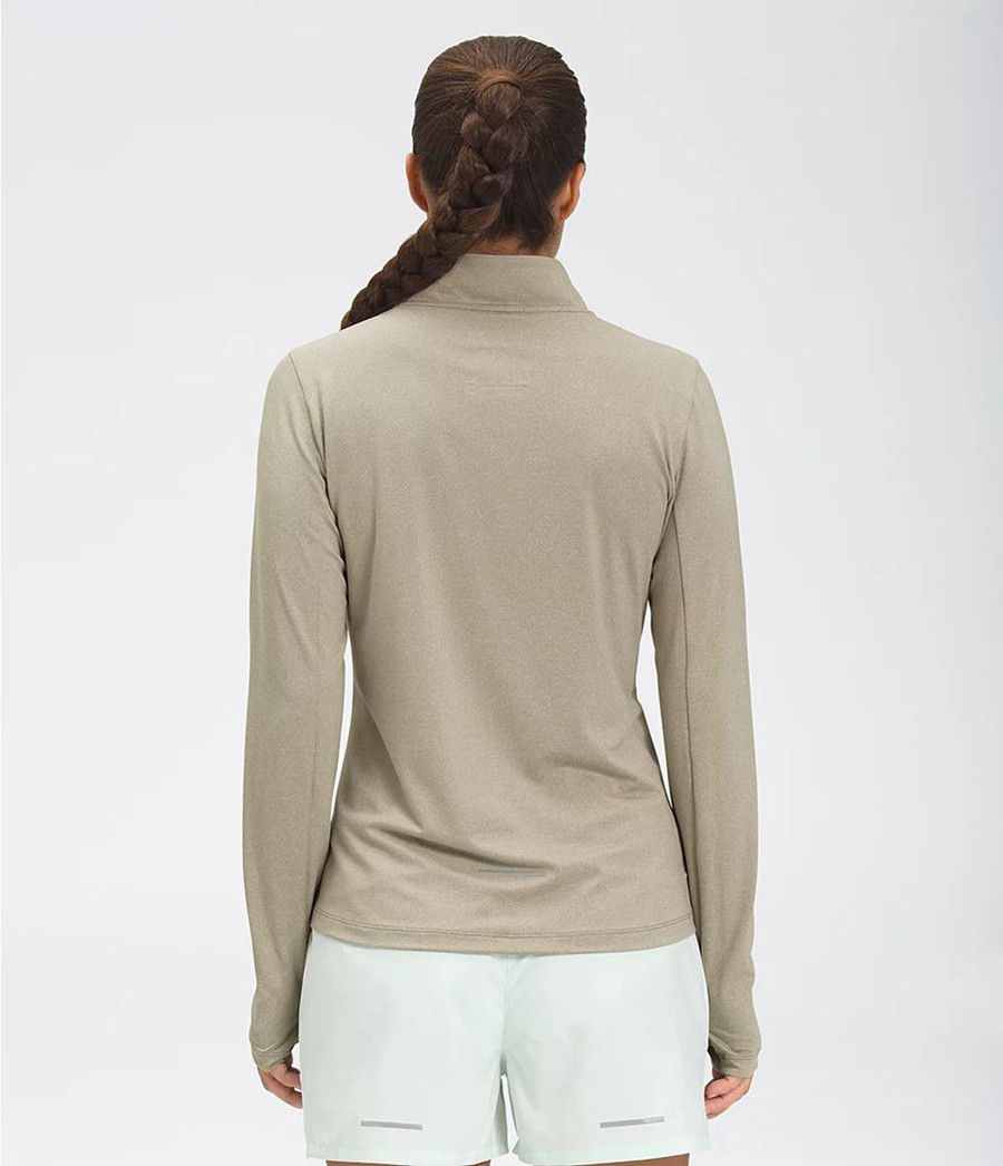 Dámské Košile The North Face Riseway ½ Zip Šedé | QPHUIOB-94