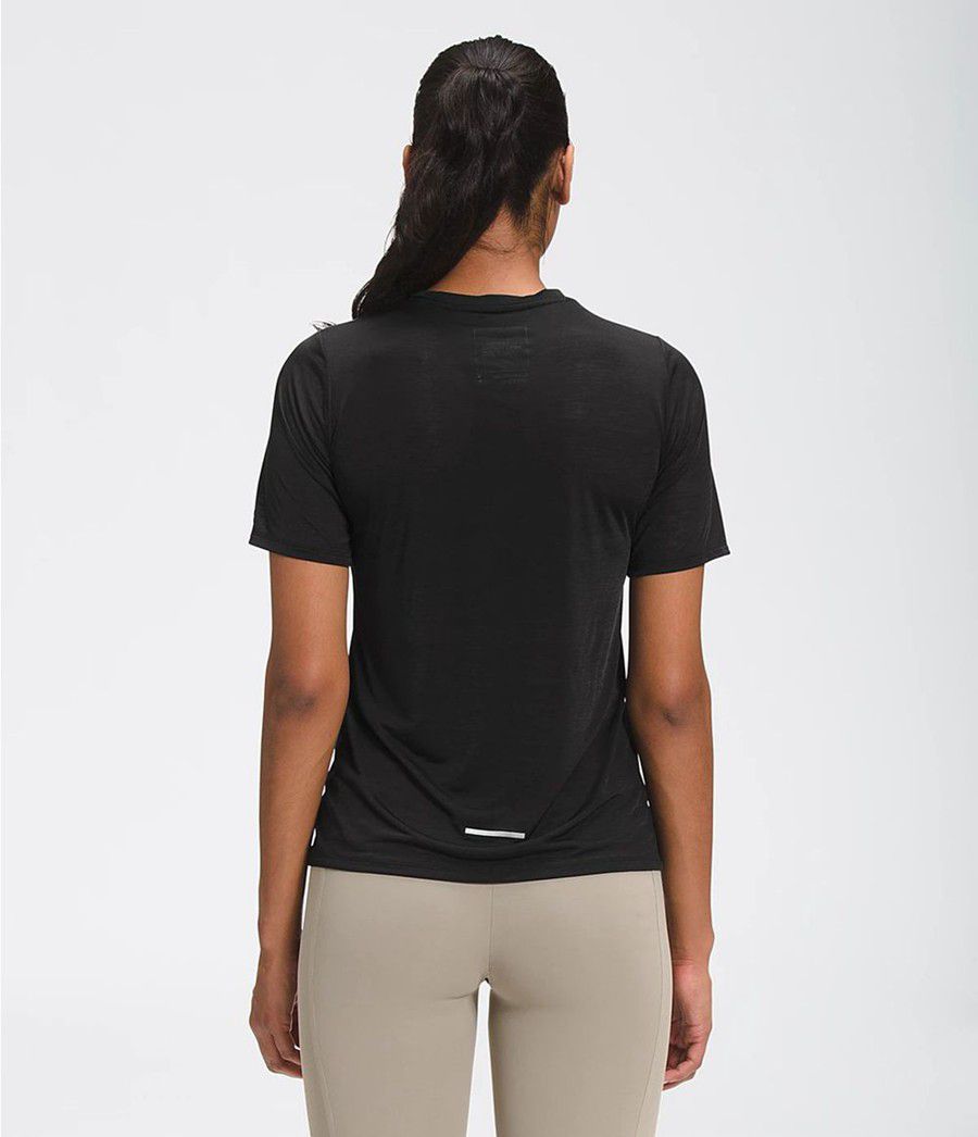 Dámské Košile The North Face Up With The Sun Short Sleeve Černé | CXVZAQO-95