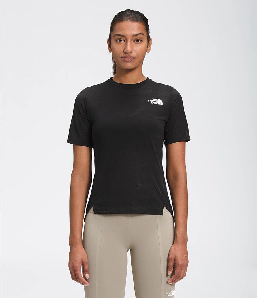Dámské Košile The North Face Up With The Sun Short Sleeve Černé | CXVZAQO-95