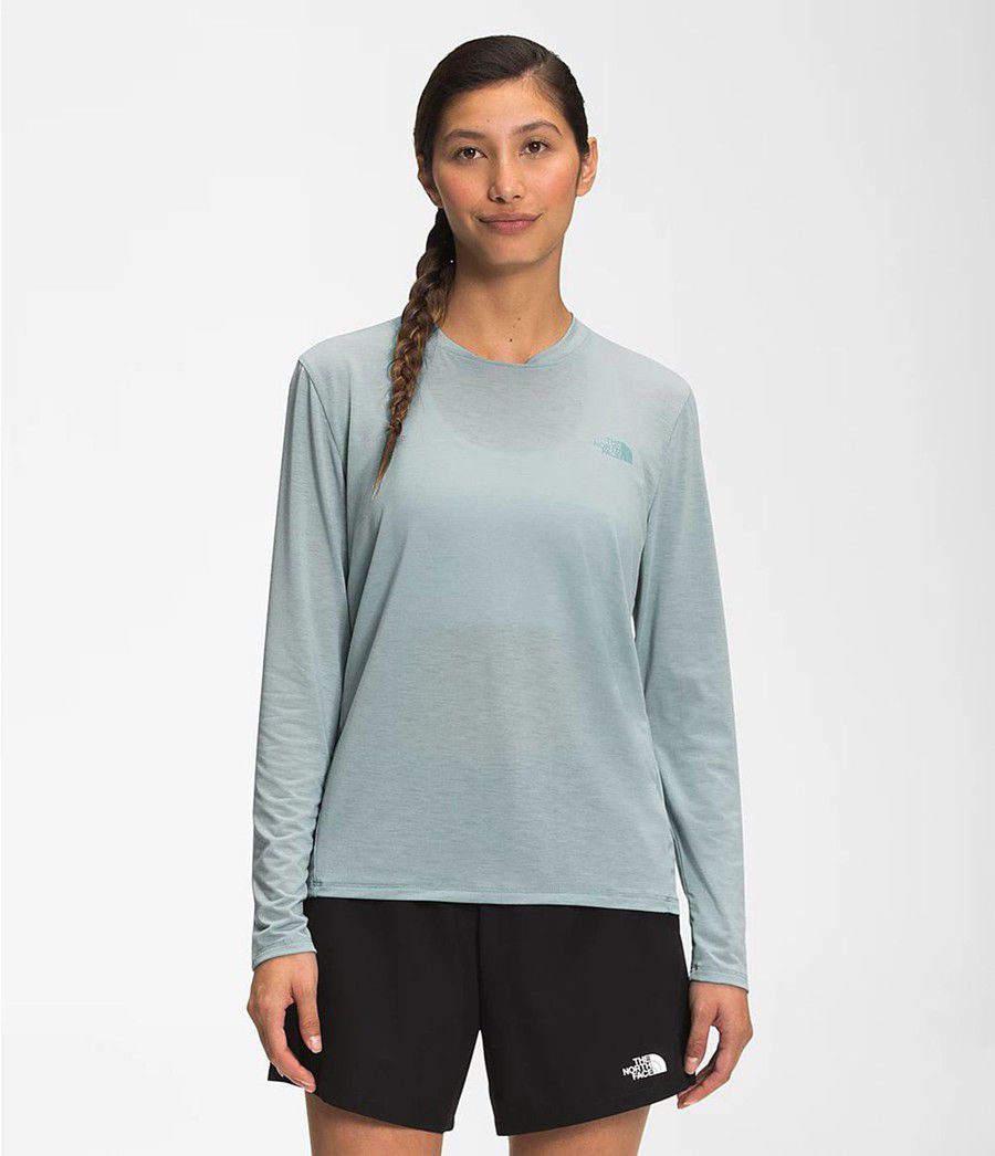 Dámské Košile The North Face Wander Long Sleeve Blankyt | YHFCZPU-17