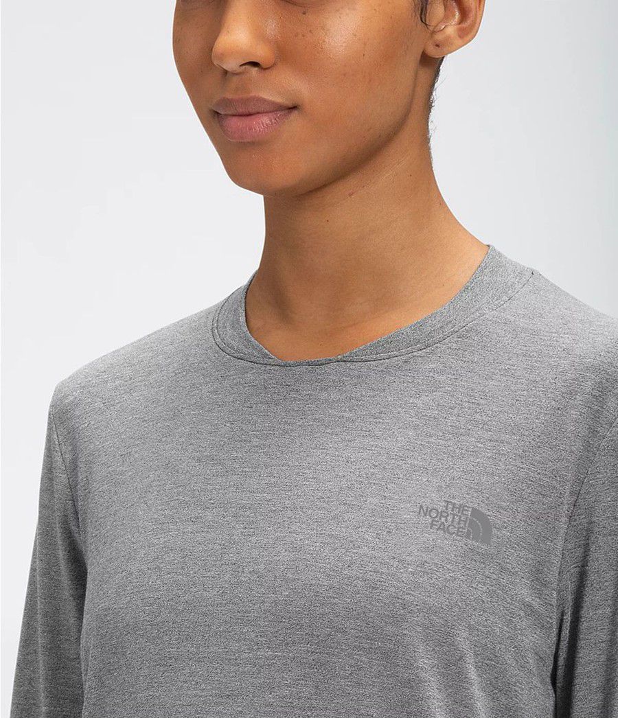 Dámské Košile The North Face Wander Long Sleeve Šedé | DABKYNX-07