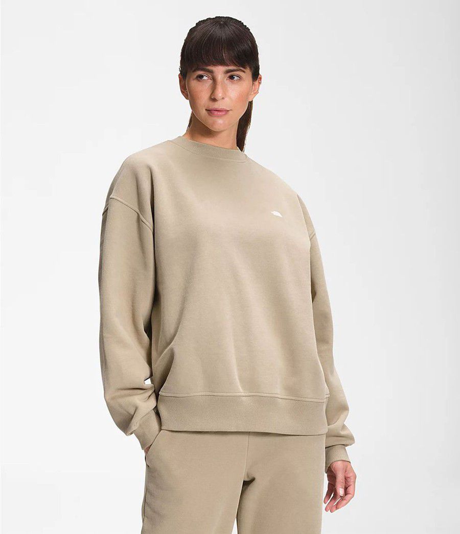 Dámské Mikiny The North Face City Standard Crew Béžový | QHMKGCS-79