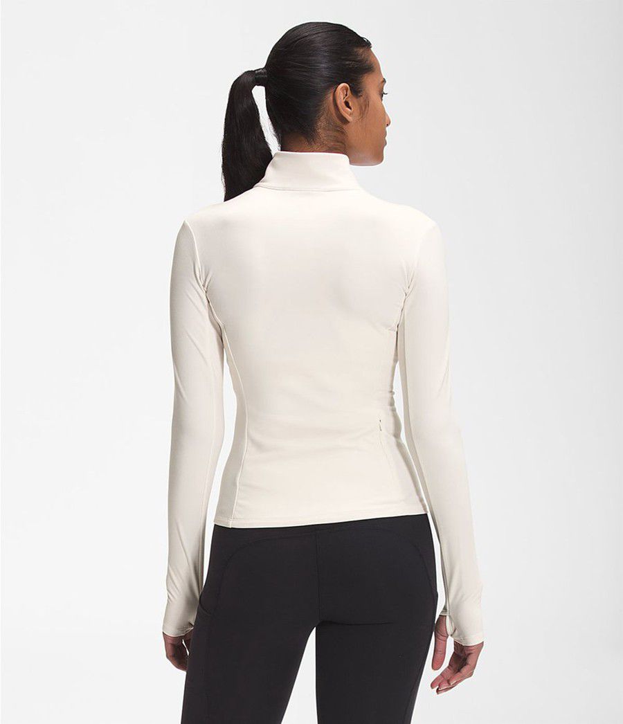 Dámské Mikiny The North Face Ea Early Light Full Zip Bílé | ZKQVSLO-47