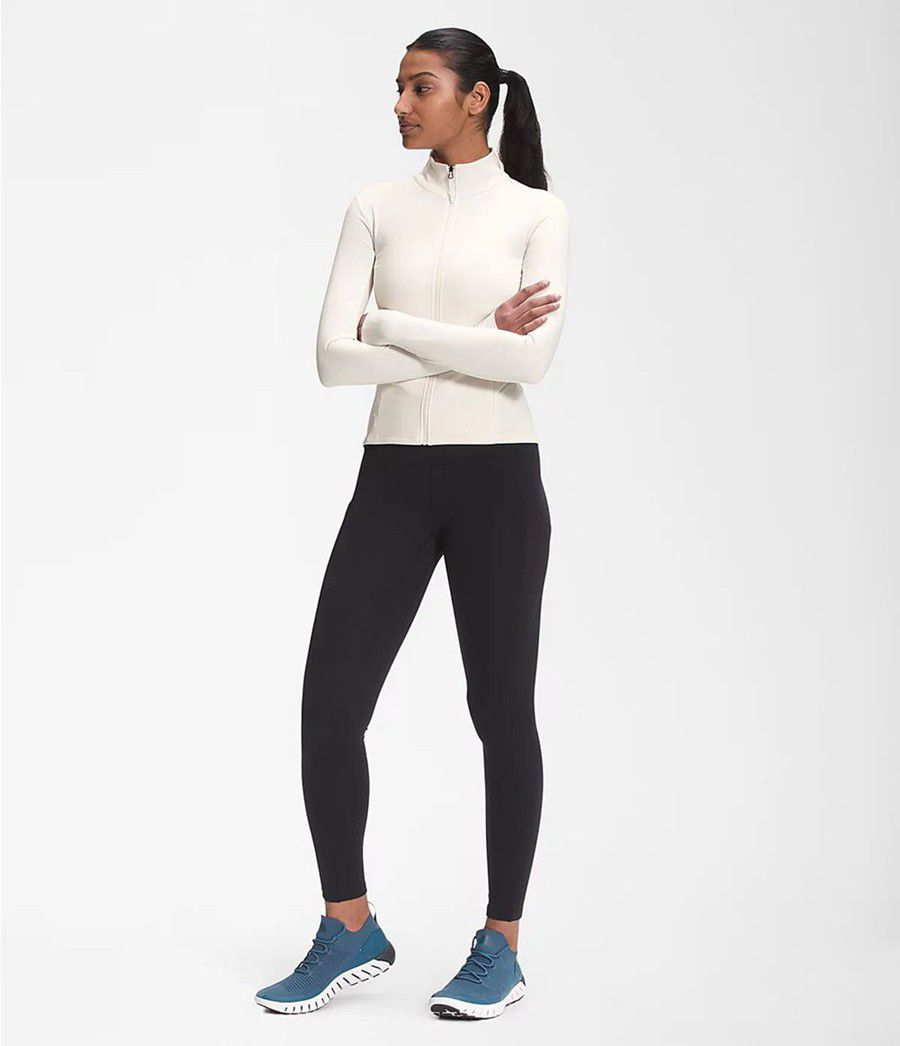 Dámské Mikiny The North Face Ea Early Light Full Zip Bílé | ZKQVSLO-47