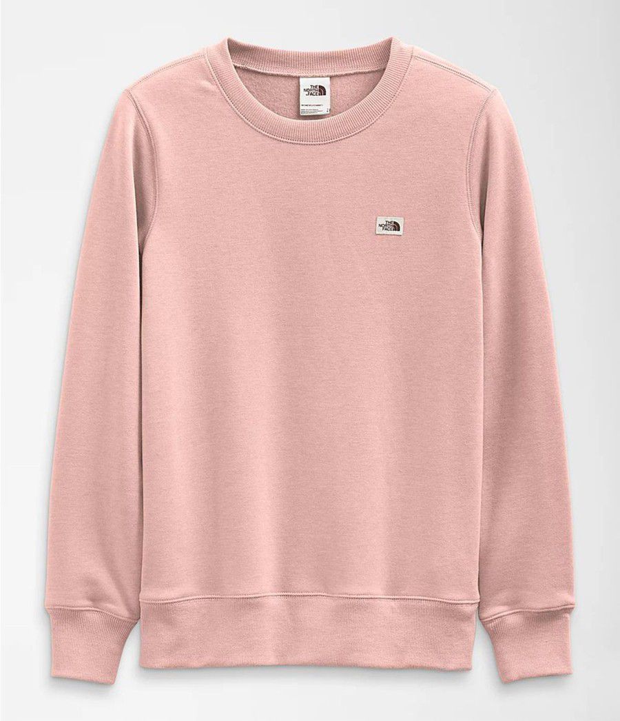 Dámské Mikiny The North Face Heritage Patch Crew Růžové | TLPGHMS-84