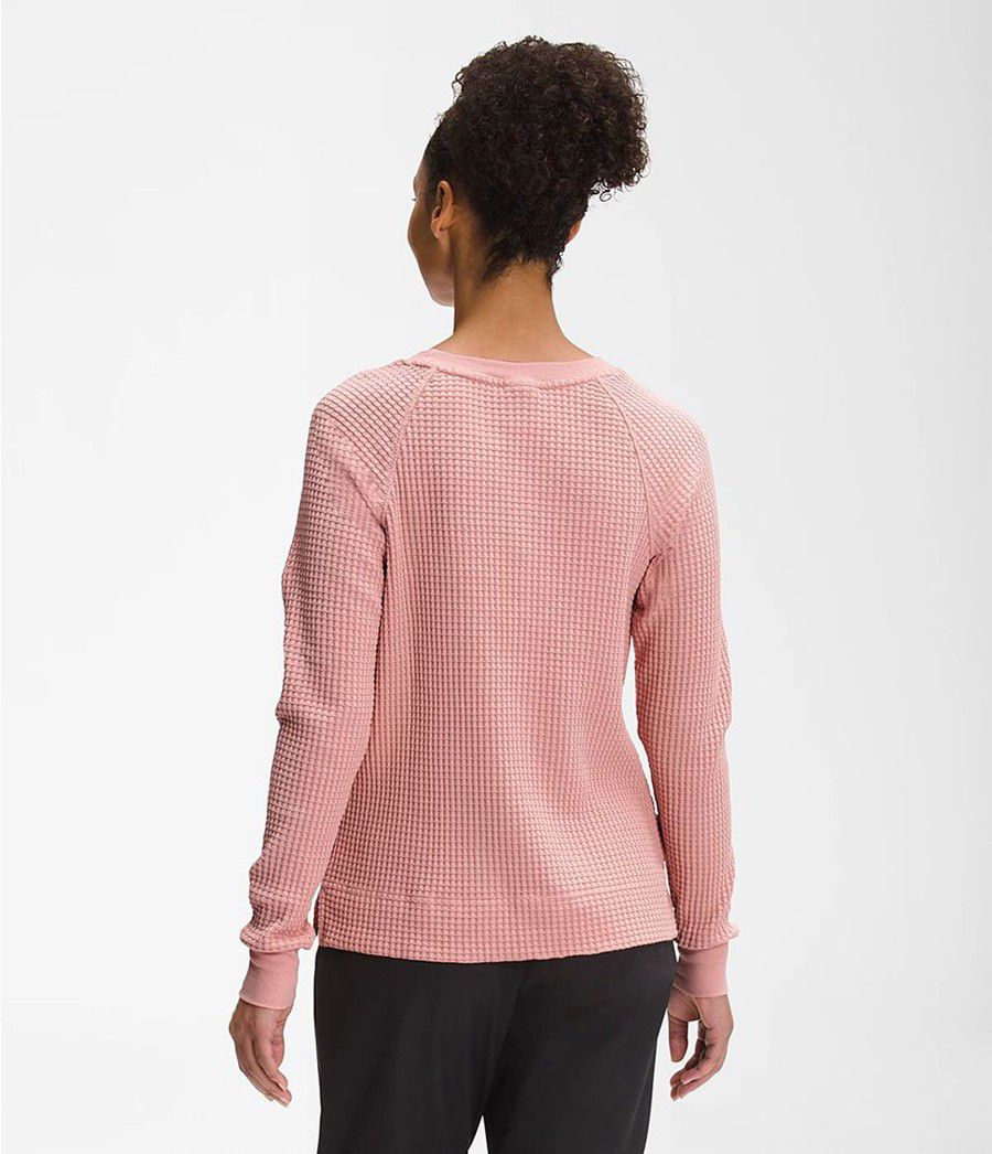 Dámské Mikiny The North Face Long Sleeve Chabot Crew Růžové | RINYZWV-39