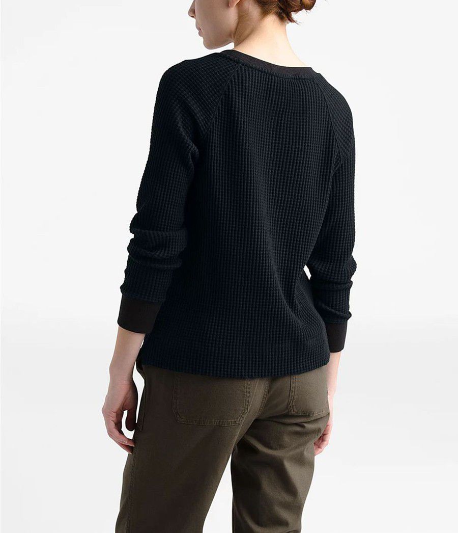 Dámské Mikiny The North Face Long Sleeve Chabot Crew Černé | AJEIMWB-90