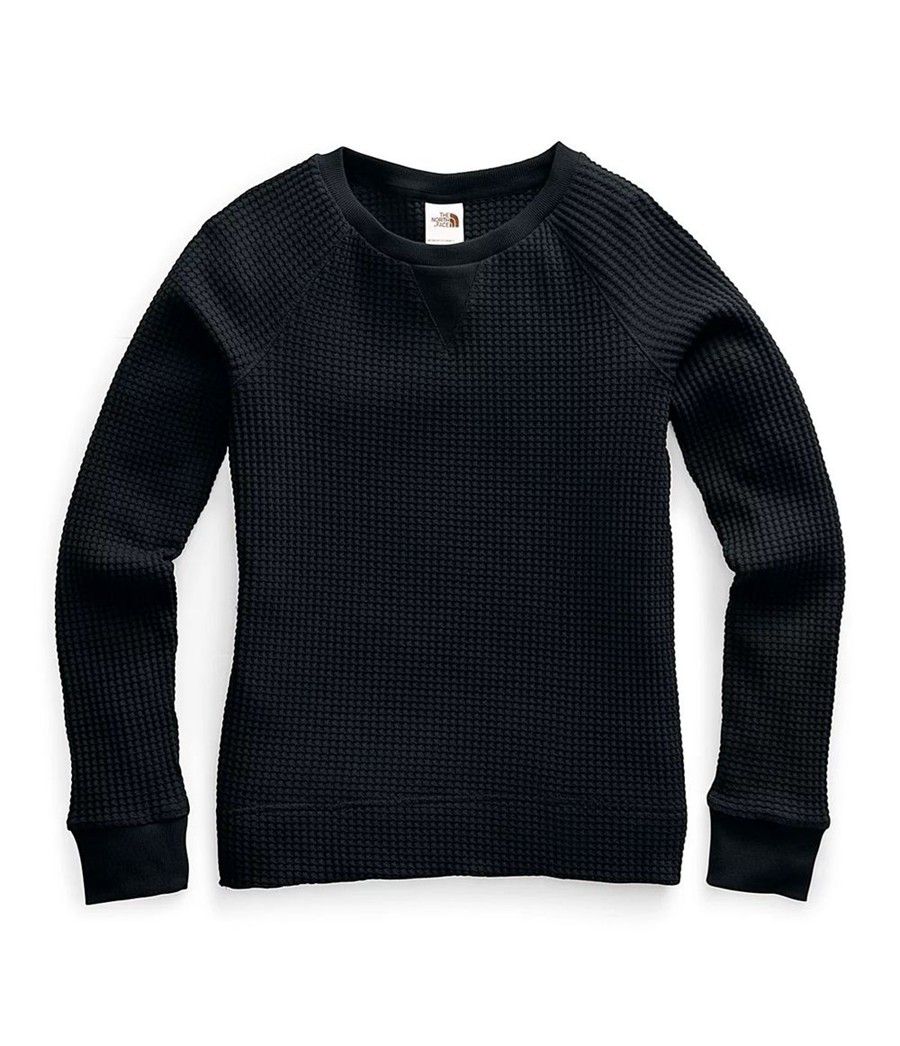 Dámské Mikiny The North Face Long Sleeve Chabot Crew Černé | AJEIMWB-90