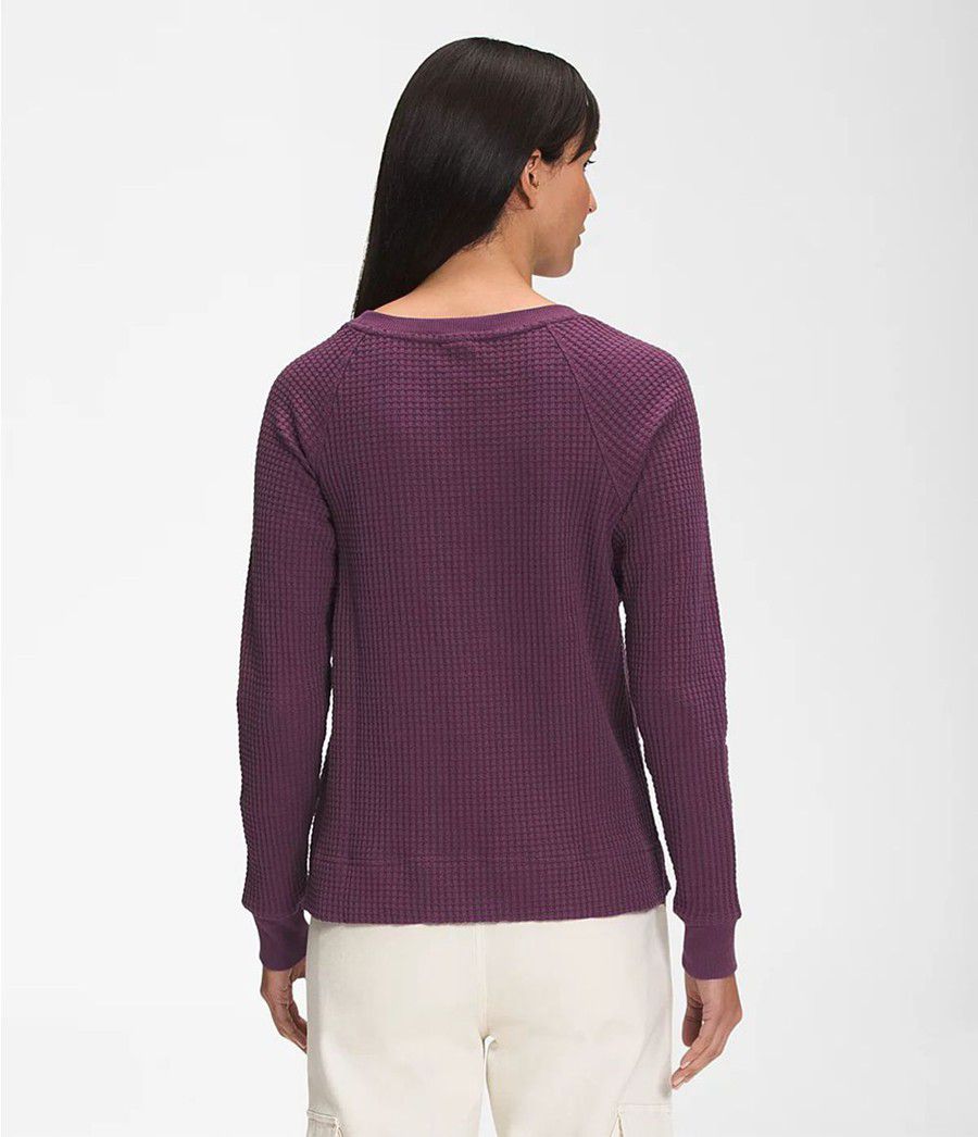 Dámské Mikiny The North Face Long Sleeve Chabot Crew Fialové | USCOIVG-72