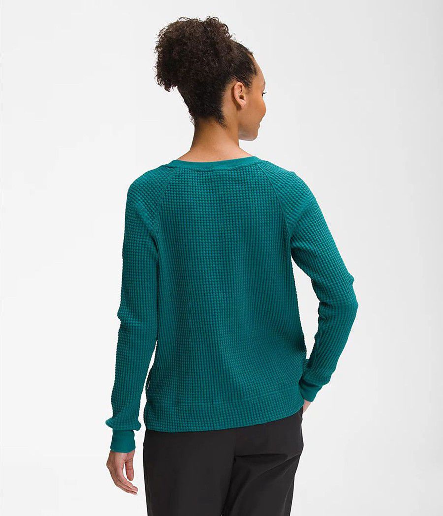 Dámské Mikiny The North Face Long Sleeve Chabot Crew Blankyt | DBOQZUS-72