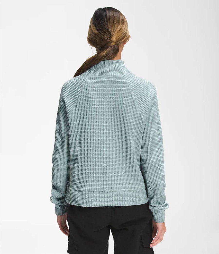 Dámské Mikiny The North Face Long Sleeve Mock Neck Chabot Blankyt | HRZPKVX-37