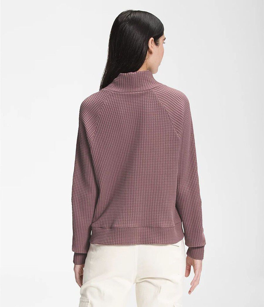 Dámské Mikiny The North Face Long Sleeve Mock Neck Chabot Světle Fialové | MVAJFKG-85