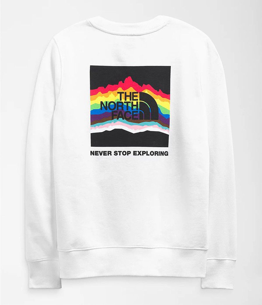 Dámské Mikiny The North Face Pride Crew Bílé | RHPUZYG-98