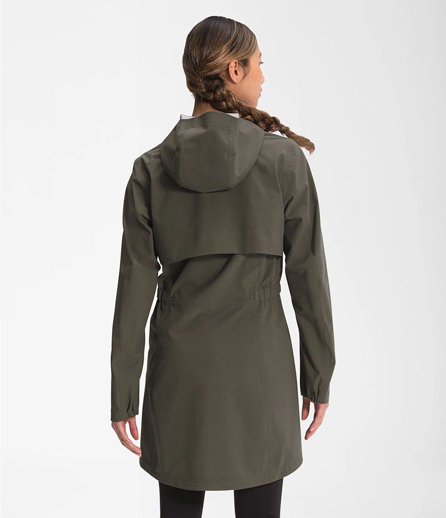 Dámské Parkas The North Face Allproof Stretch Olivy Zelené | YQWALTZ-24