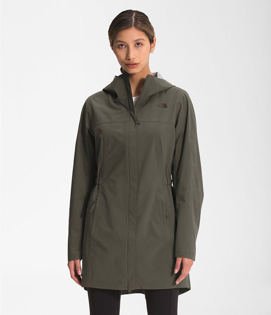Dámské Parkas The North Face Allproof Stretch Olivy Zelené | YQWALTZ-24