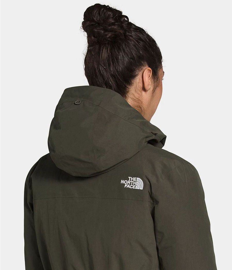 Dámské Parkas The North Face Arctic Olivy Zelené | FPKSIDZ-13