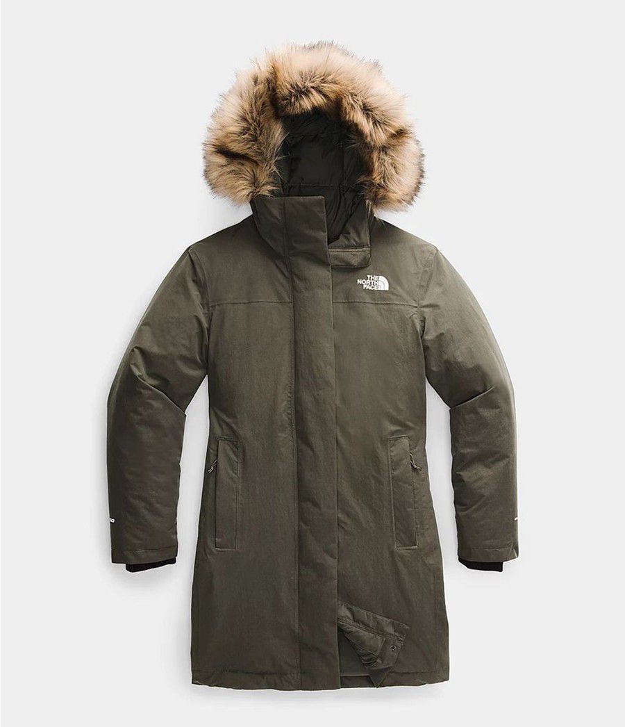 Dámské Parkas The North Face Arctic Olivy Zelené | FPKSIDZ-13
