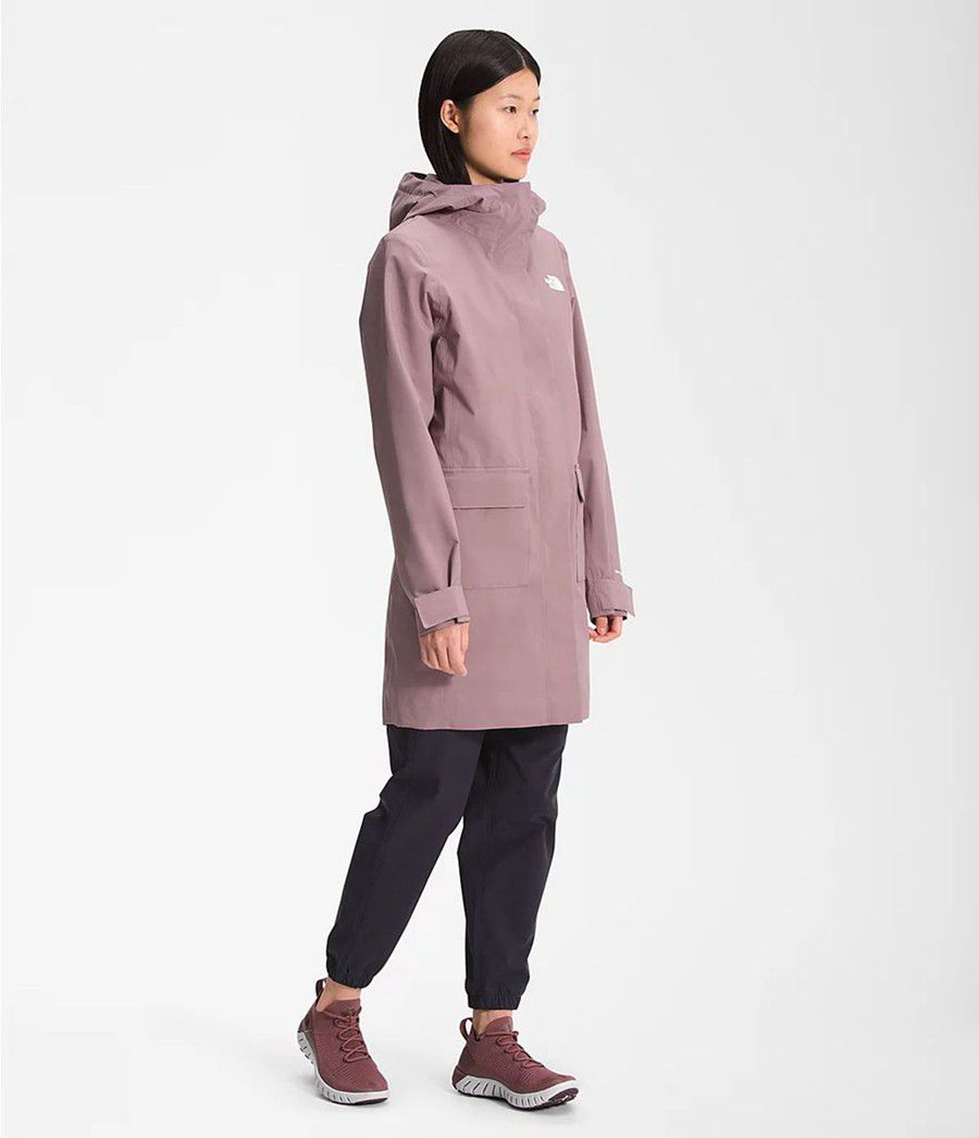 Dámské Parkas The North Face City Breeze Rain Ii Světle Fialové | THBAJOD-52