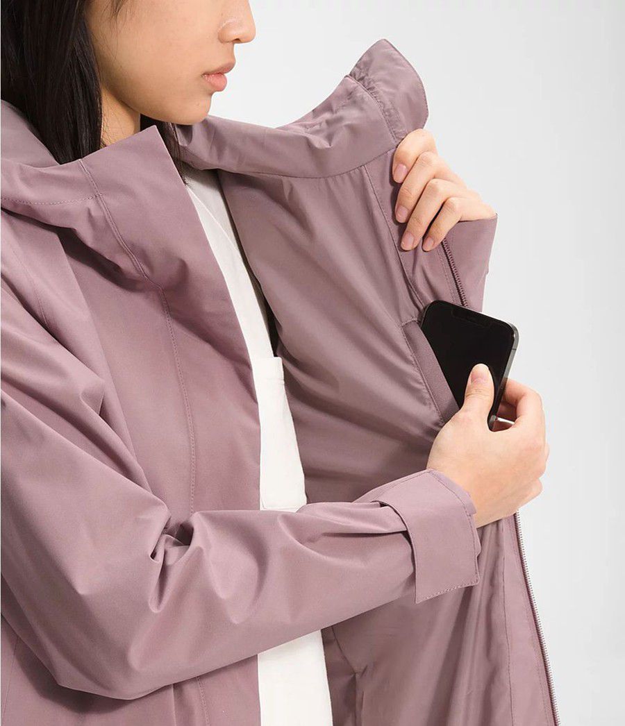 Dámské Parkas The North Face City Breeze Rain Ii Světle Fialové | THBAJOD-52