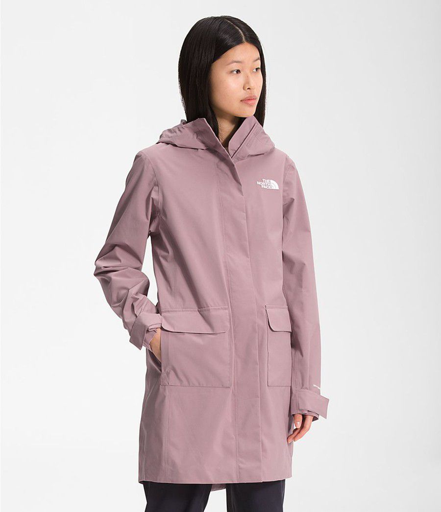 Dámské Parkas The North Face City Breeze Rain Ii Světle Fialové | THBAJOD-52