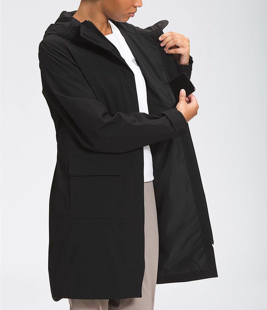 Dámské Parkas The North Face City Breeze Rain Ii Černé | ETUCGHS-49