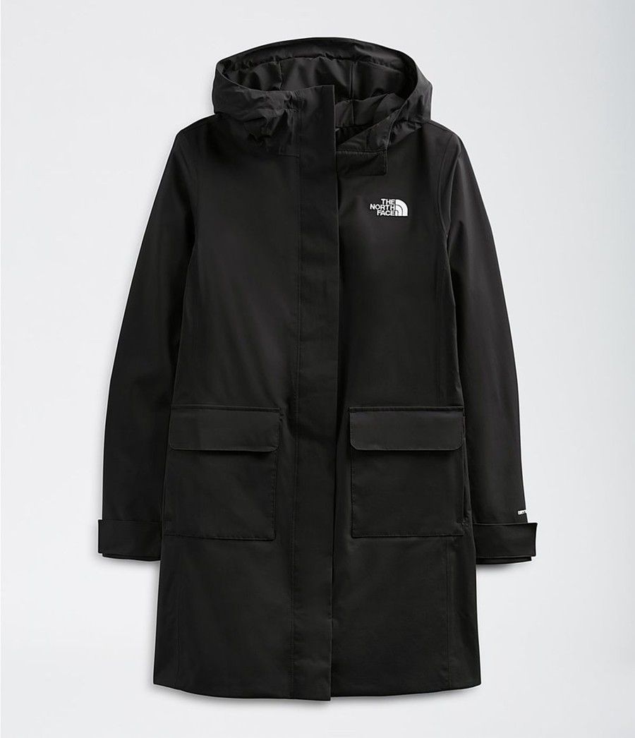 Dámské Parkas The North Face City Breeze Rain Ii Černé | ETUCGHS-49