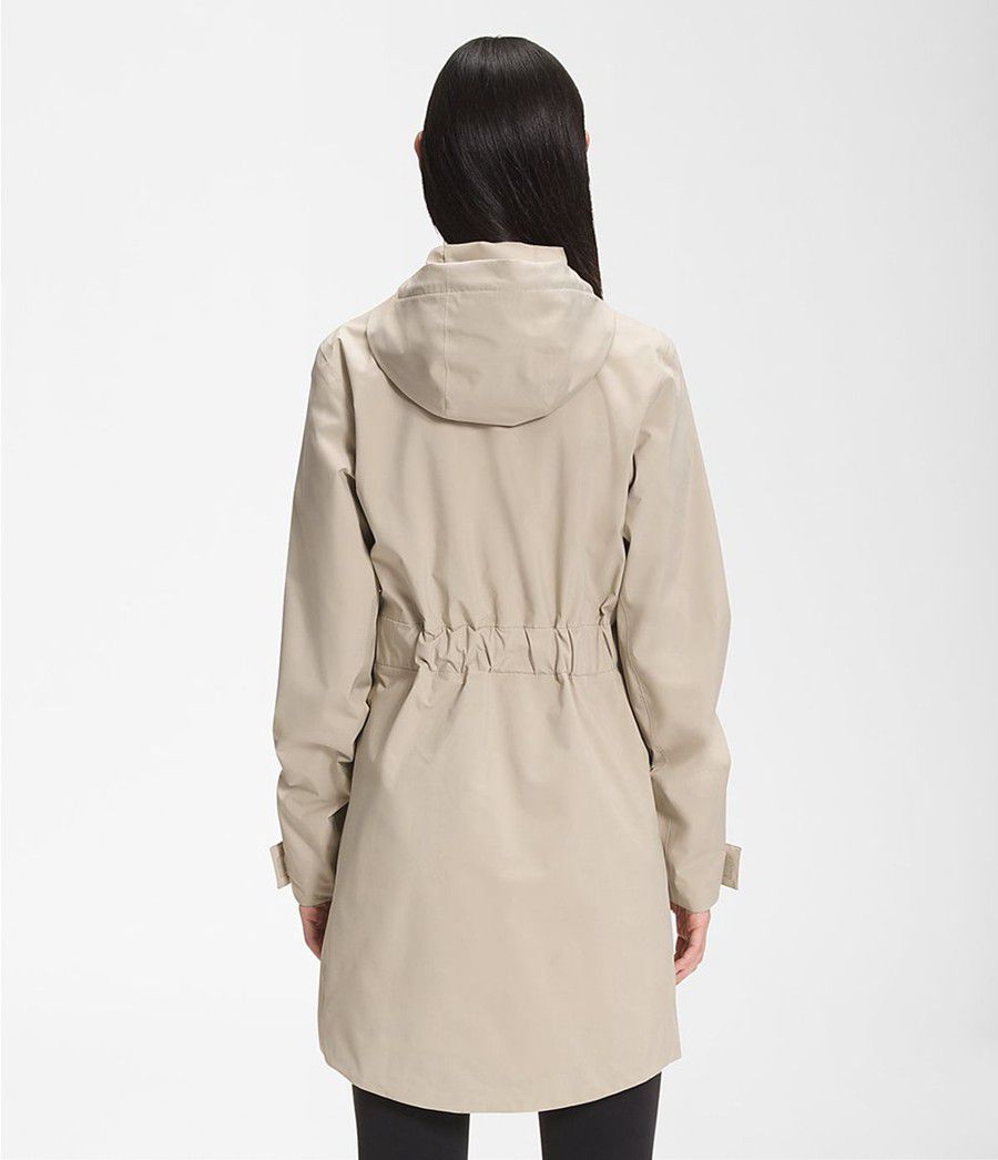 Dámské Parkas The North Face City Breeze Rain Ii Béžový | IUROHGK-21