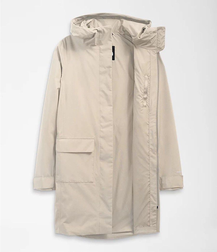 Dámské Parkas The North Face City Breeze Rain Ii Béžový | IUROHGK-21