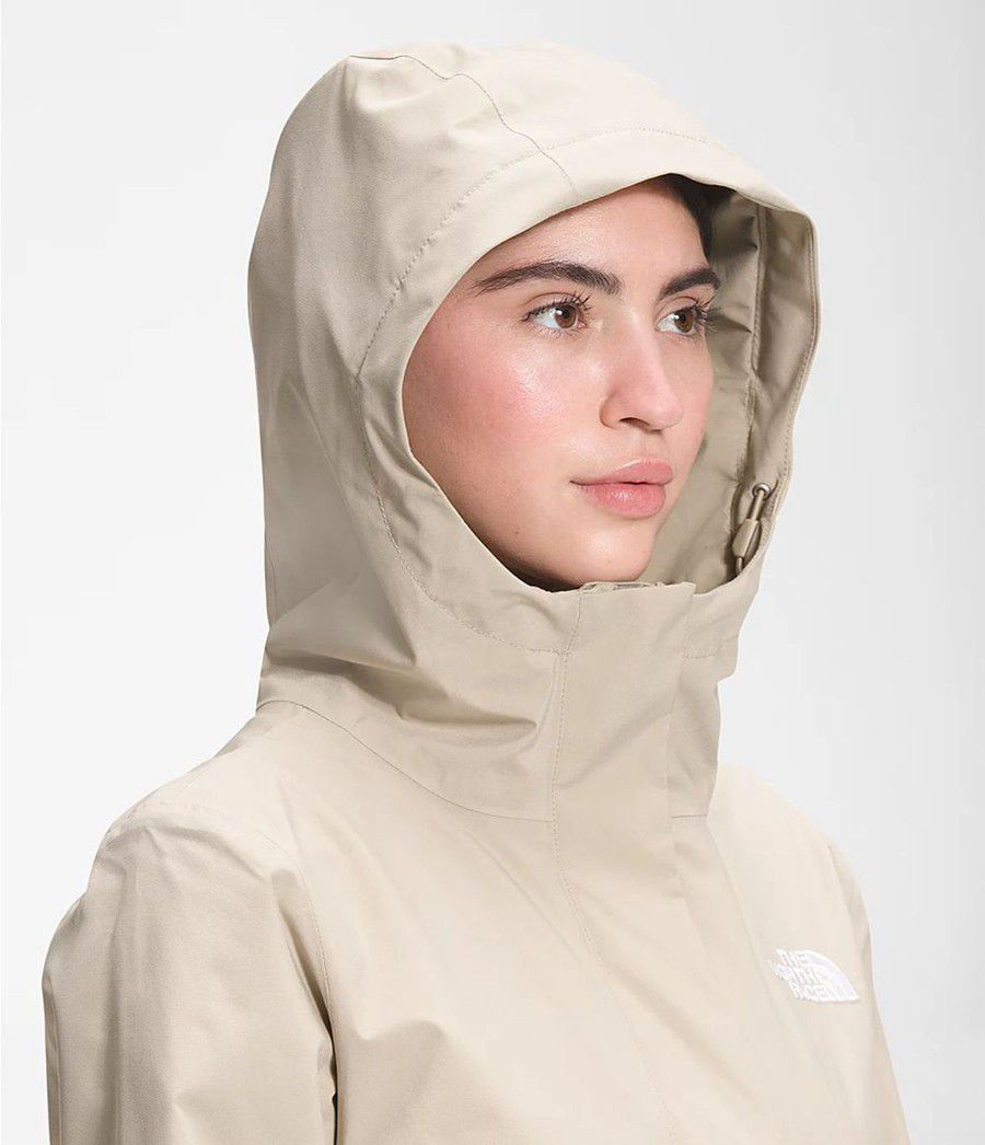 Dámské Parkas The North Face City Breeze Rain Ii Béžový | IUROHGK-21