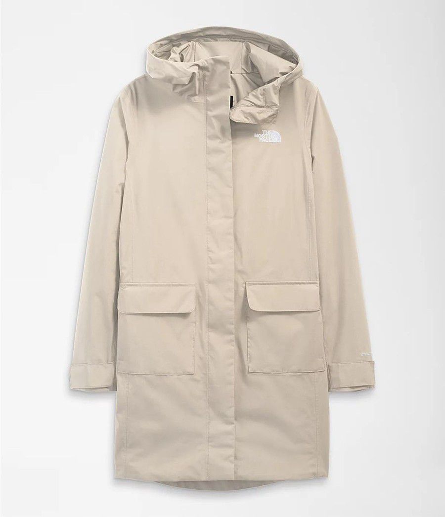 Dámské Parkas The North Face City Breeze Rain Ii Béžový | IUROHGK-21