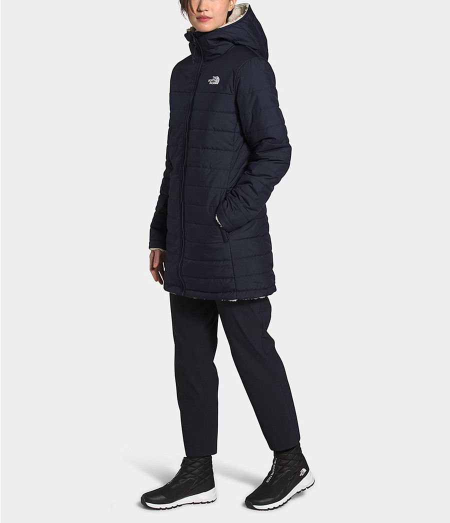 Dámské Parkas The North Face Mossbud Insulated Reversible Tmavě Blankyt | CFOGRJE-34