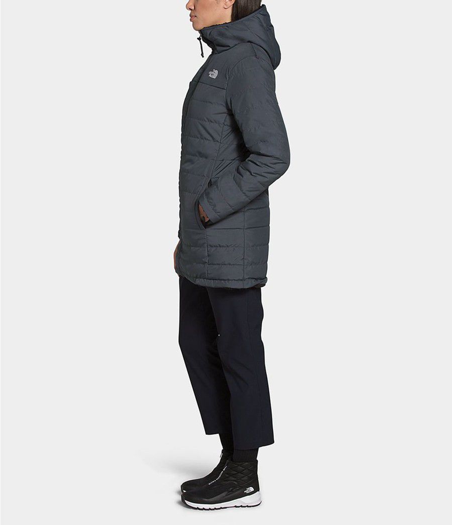 Dámské Parkas The North Face Mossbud Insulated Reversible Šedé | JHNKMAT-21