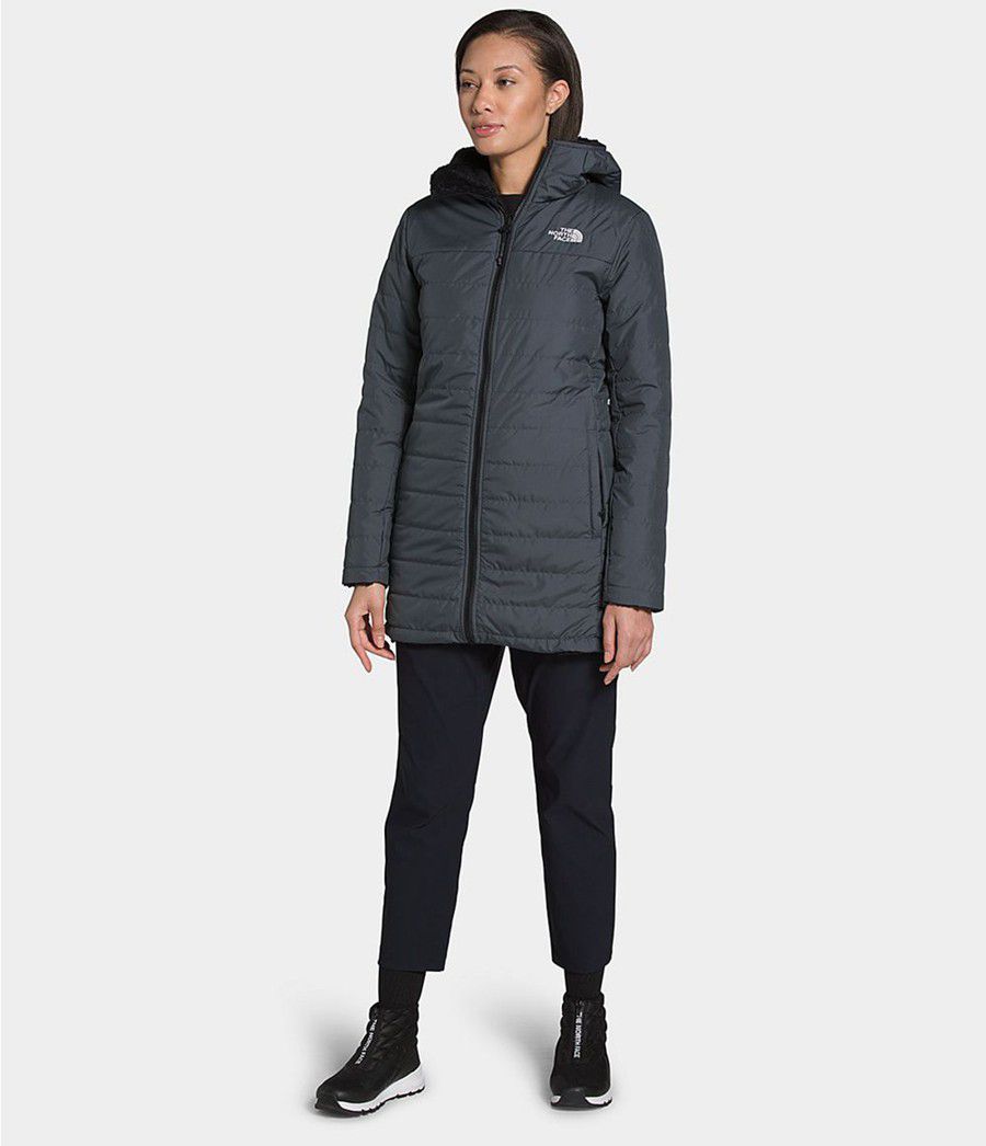 Dámské Parkas The North Face Mossbud Insulated Reversible Šedé | JHNKMAT-21