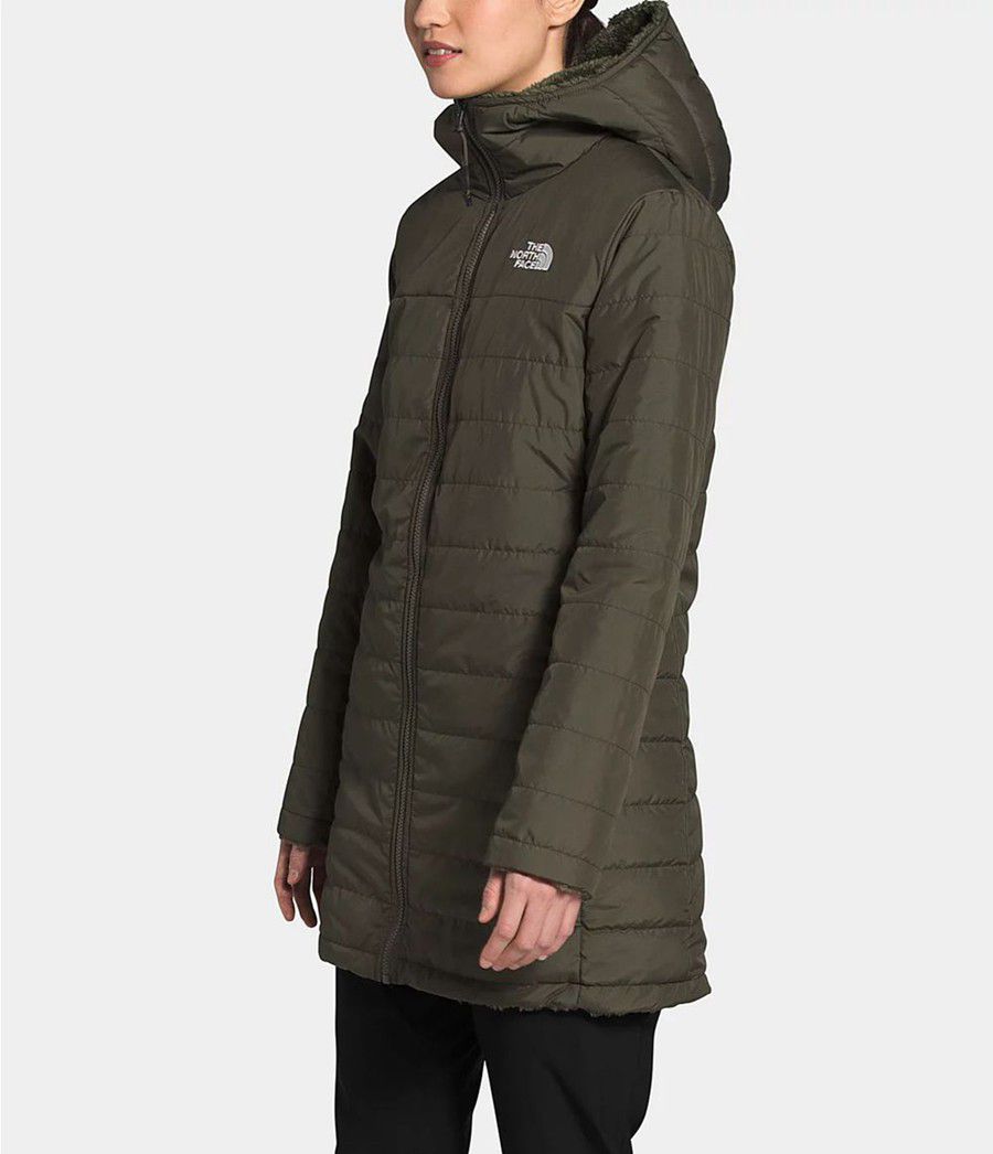 Dámské Parkas The North Face Mossbud Insulated Reversible Olivy Zelené | FCMVOUP-24