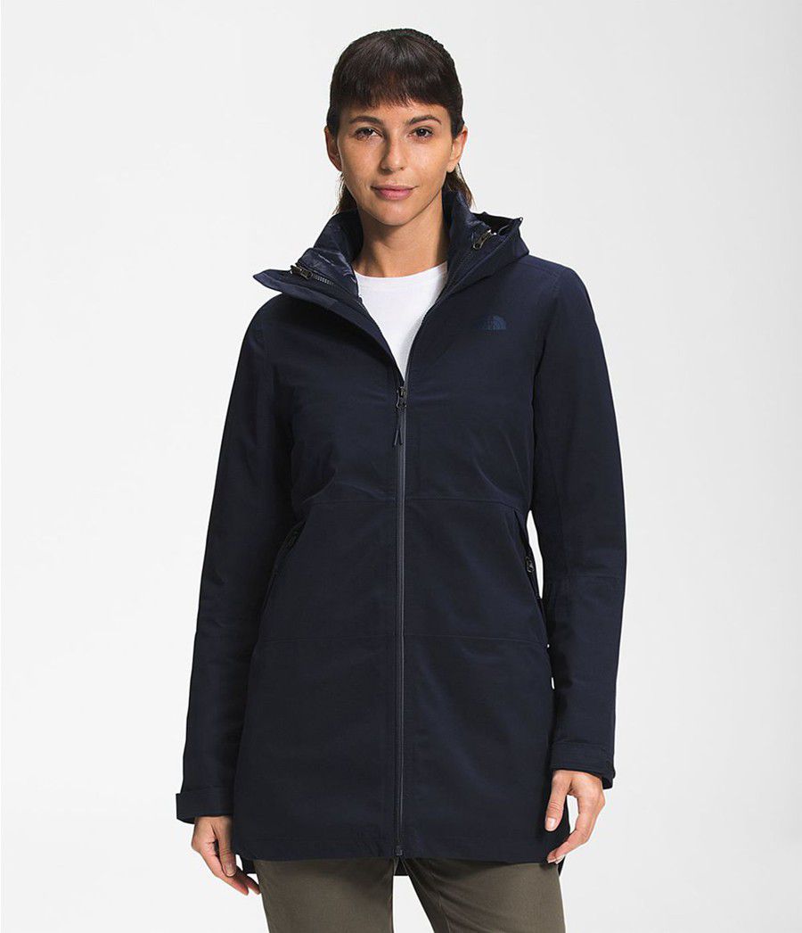 Dámské Parkas The North Face Thermoball Eco Triclimate® Tmavě Blankyt | JEIRFNA-95