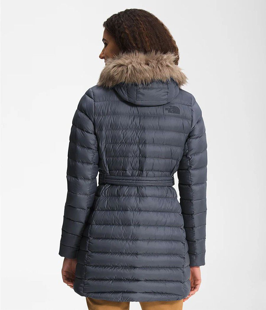 Dámské Parkas The North Face Transverse Belted Šedé | PTUDKFV-98