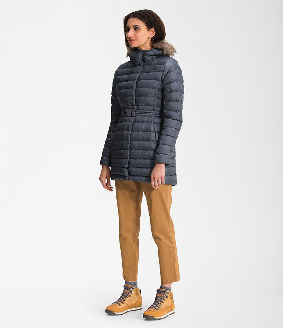 Dámské Parkas The North Face Transverse Belted Šedé | PTUDKFV-98