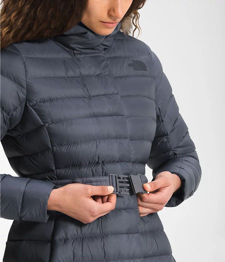 Dámské Parkas The North Face Transverse Belted Šedé | PTUDKFV-98
