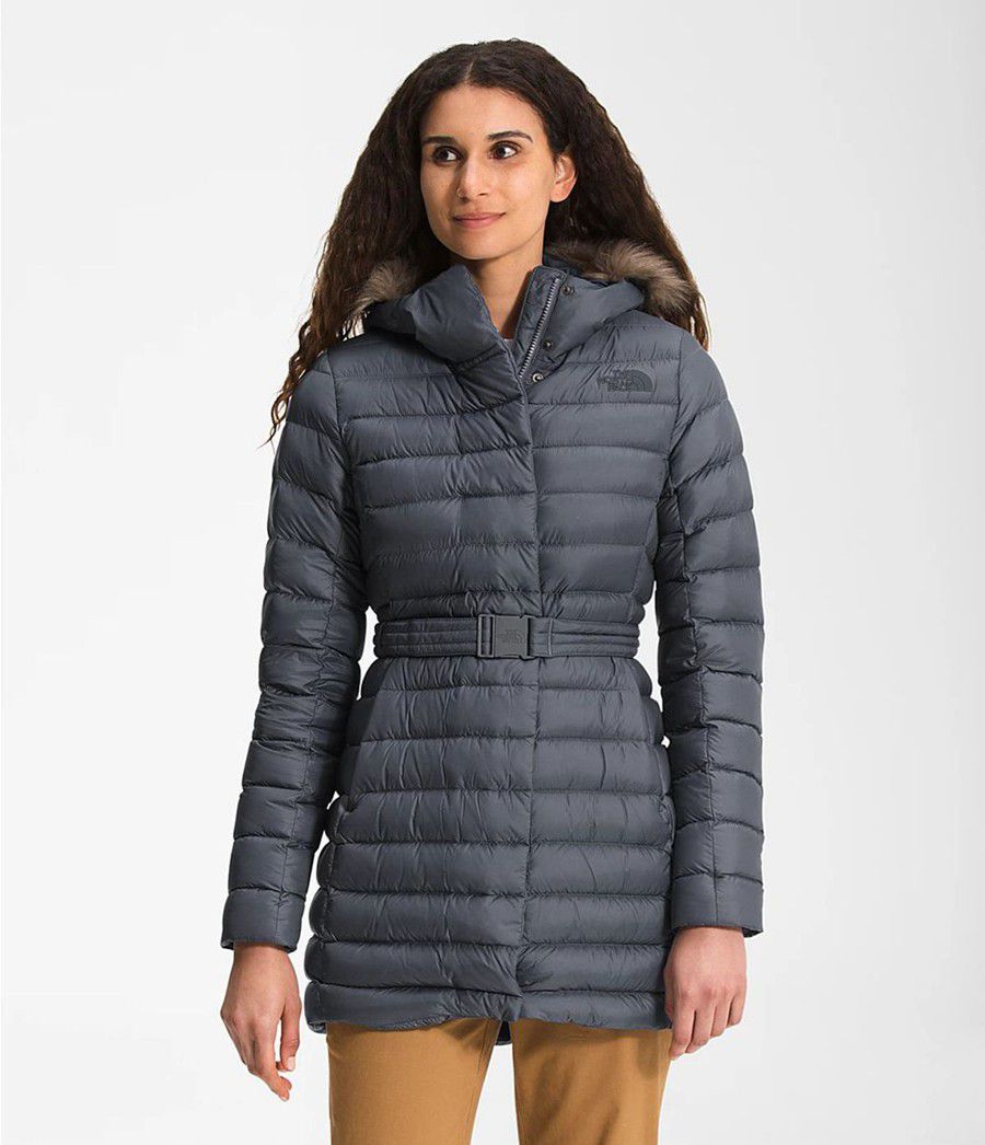 Dámské Parkas The North Face Transverse Belted Šedé | PTUDKFV-98