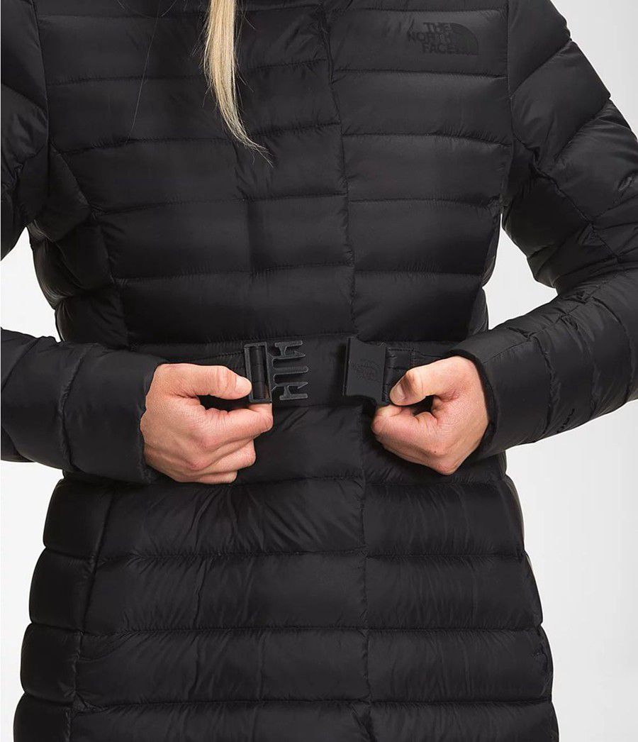 Dámské Parkas The North Face Transverse Belted Černé | JQISLOG-38