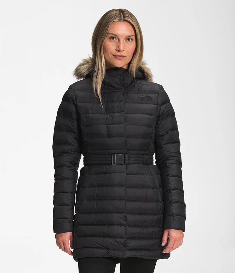 Dámské Parkas The North Face Transverse Belted Černé | JQISLOG-38