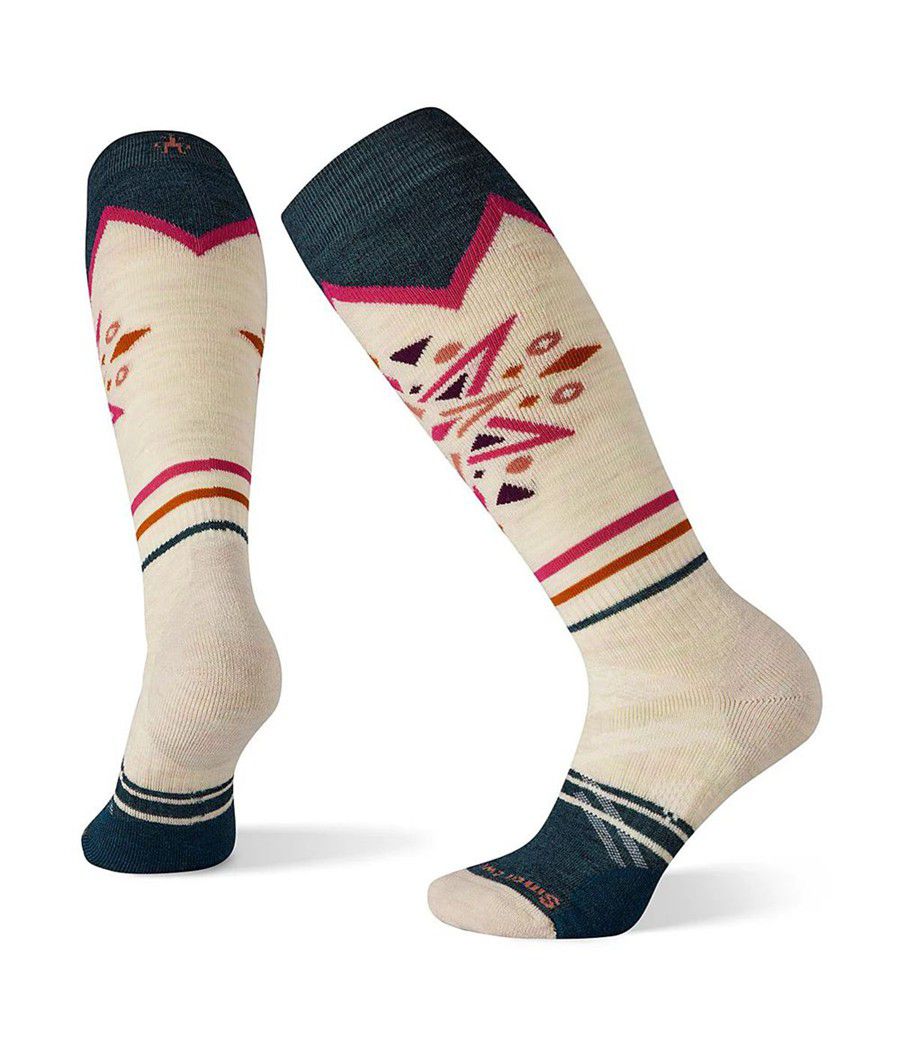 Dámské Ponožky The North Face Performance Ski Full Cushion Mountain Snowflake Pattern Otc Béžový | HIFDBRK-28