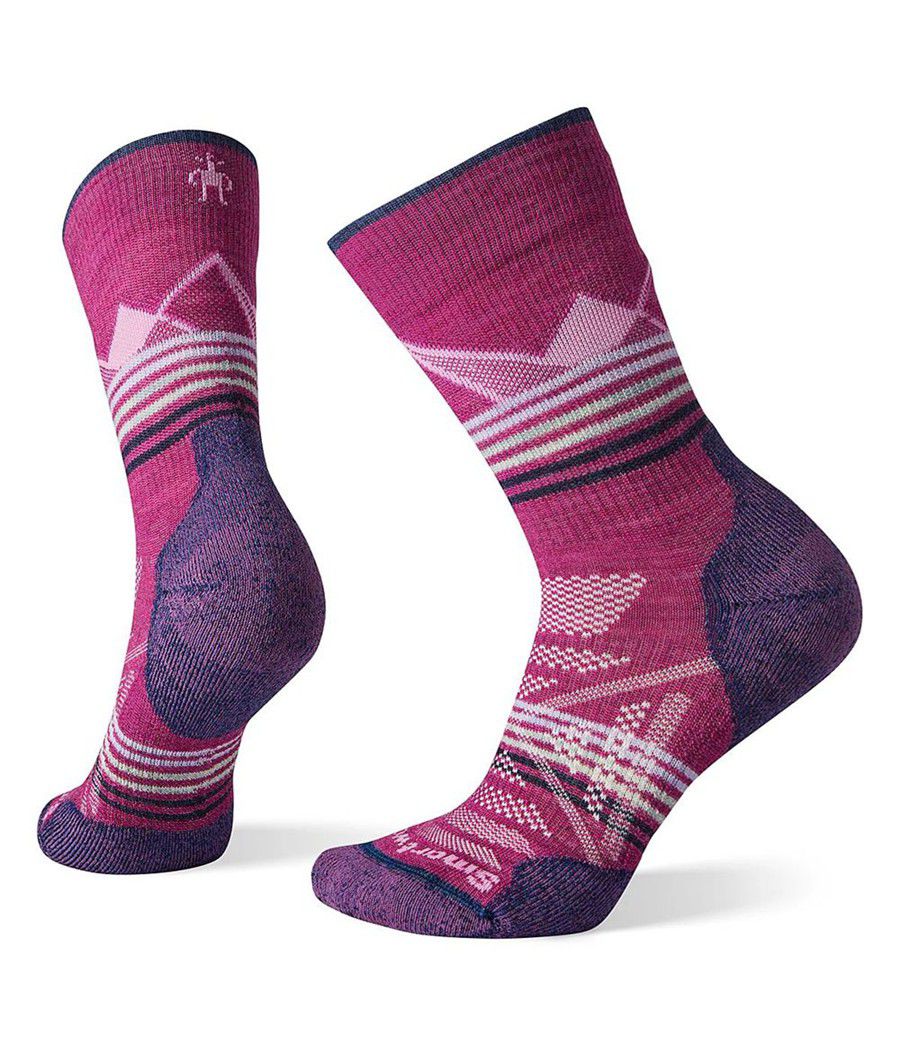 Dámské Ponožky The North Face Smartwool Phd Outdoor Lightt Pattern Crew Červené | TONYCUS-01