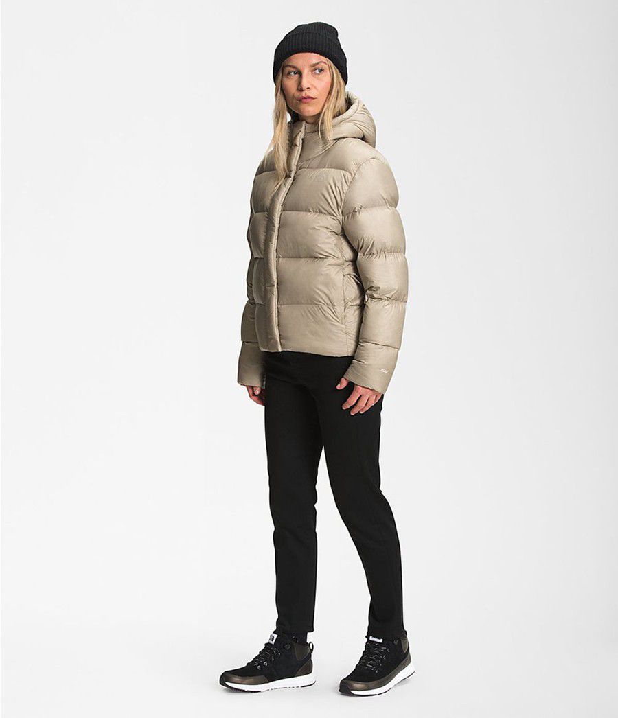 Dámské Péřové Bundy The North Face City Standard Puffer Béžový | PRJHTMB-08