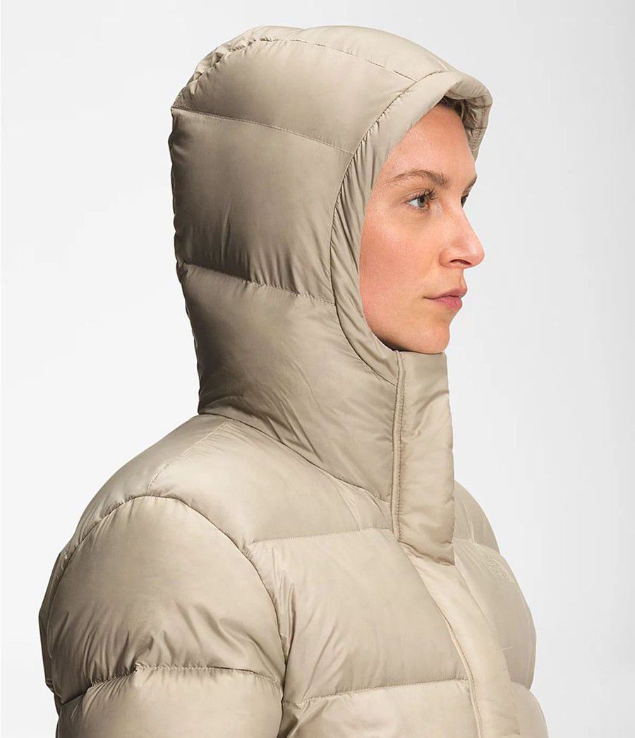 Dámské Péřové Bundy The North Face City Standard Puffer Béžový | PRJHTMB-08