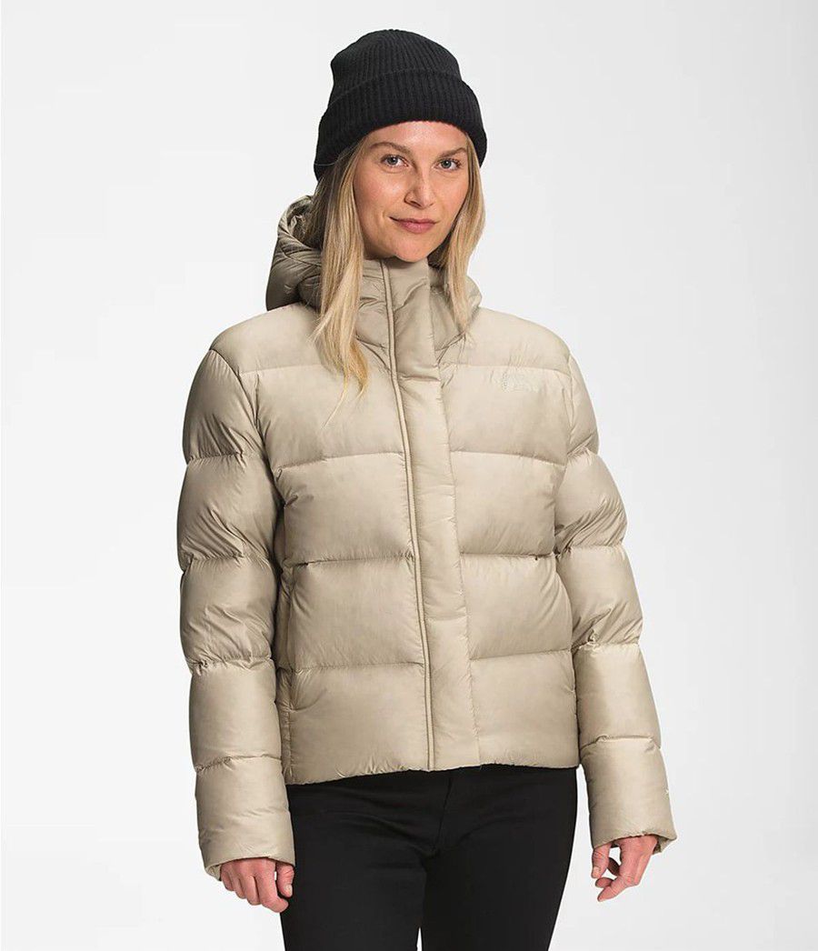 Dámské Péřové Bundy The North Face City Standard Puffer Béžový | PRJHTMB-08