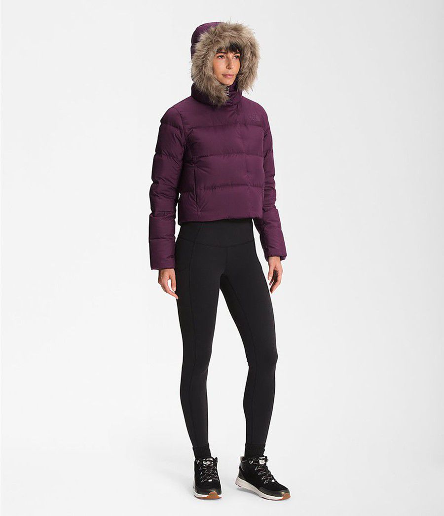 Dámské Péřové Bundy The North Face New Dealio Short Fialové | ENICSMW-86