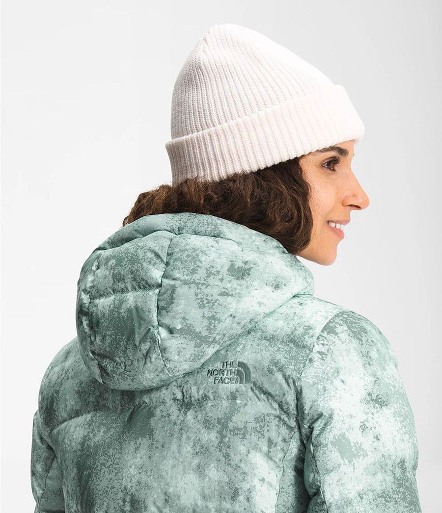 Dámské Péřové Bundy The North Face Printed New Dealio Short Zelene | YLIKCFM-28