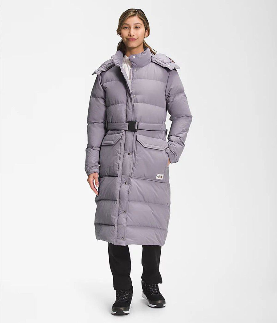 Dámské Péřové Bundy The North Face Sierra Long Šedé | YHTVKXM-34