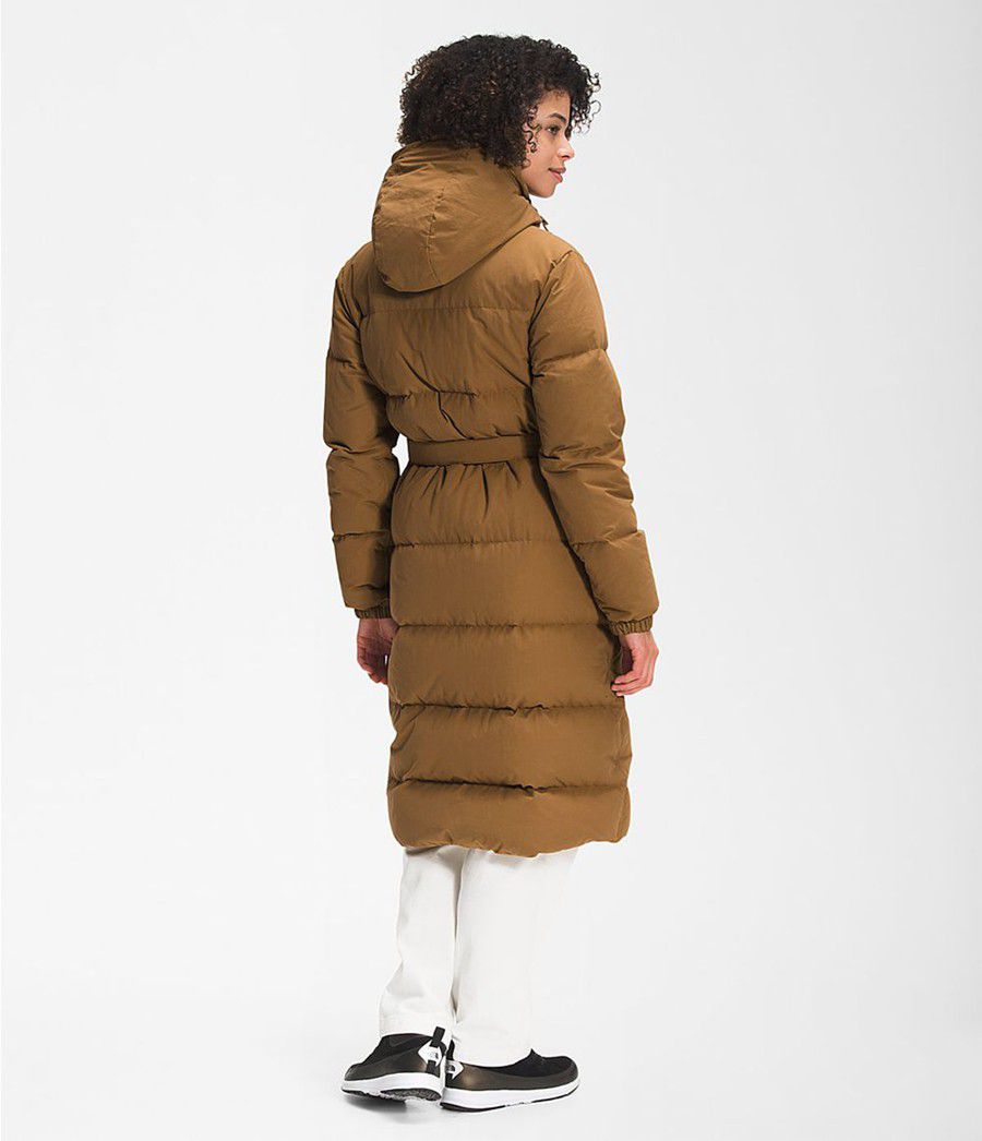 Dámské Péřové Bundy The North Face Sierra Long Hnědé | OMISUDW-32